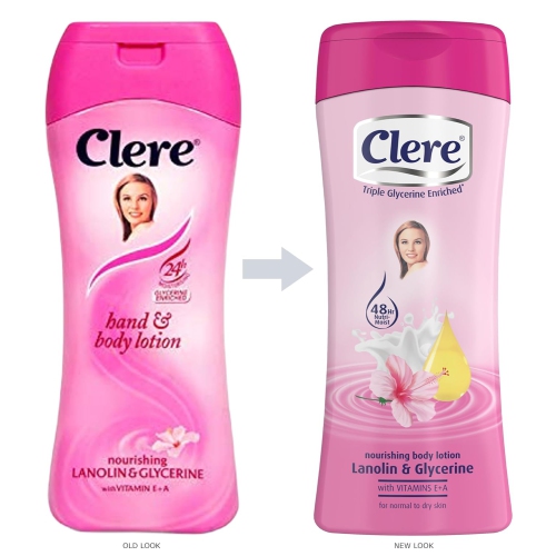 CLERE HAND & BODY LOTION LANOLIN & GLYCERINE 400ML