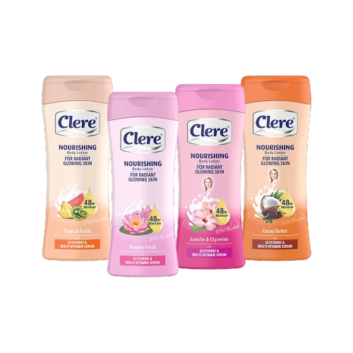 CLERE HAND & BODY LOTION POWDER FRESH 400ML