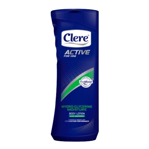 CLERE For Men Active Body Lotion - Hydro-Glycerine Moisture - 400mL