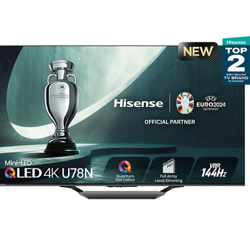 Refurbished - Hisense 65U78N 65" 4K UHD HDR Mini LED QLED Smart Google TV - 2024