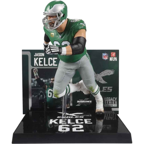 NFL Football SportsPicks 7 Inch Static Figure - Jason Kelce Green Jersey