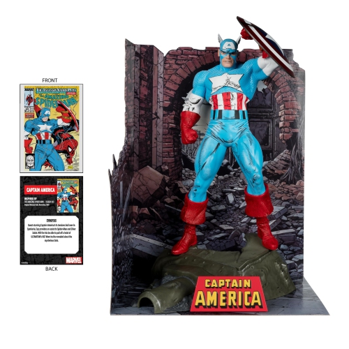 Marvel Collectible 12 Inch Statue Figure 1/6 Sale Posed Scene - Captain America