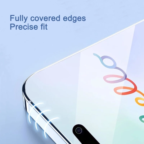 Paquet de 3 protecteurs d'écran de confidentialité pour iPhone 16 + 3 protecteurs de lentille de caméra, verre trempé anti-espion, compatible avec