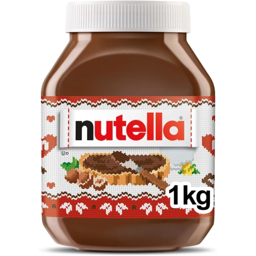 NUTELLA Hazelnut Spread with Cocoa - Bulk 1kg Jar for Breakfast & Snacks