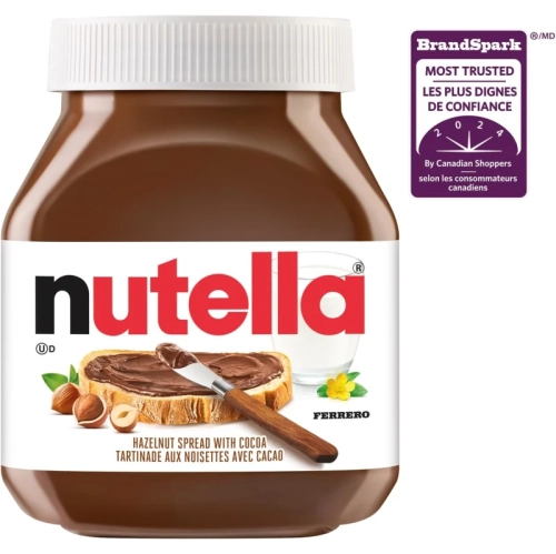 NUTELLA Hazelnut Spread with Cocoa - Bulk 1kg Jar for Breakfast & Snacks