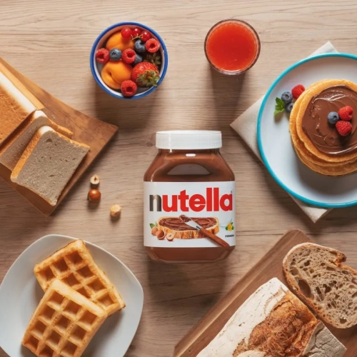 NUTELLA Hazelnut Spread with Cocoa - Bulk 1kg Jar for Breakfast & Snacks
