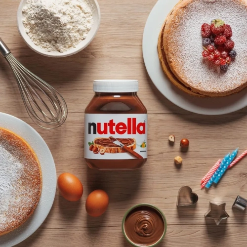 NUTELLA Hazelnut Spread with Cocoa - Bulk 1kg Jar for Breakfast & Snacks