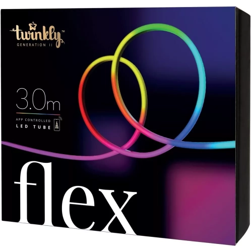 Twinkly Flex 10ft, LED Tube Multicolor, RGB LED Strip Flexible, Compatible with HomeKit, Alexa and Google Home, Gaming Lights, 16 M+ Colors, USB C Po