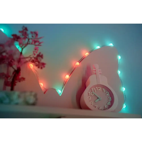 Twinkly - Candies Heart Shaped 100 RGB LED Smart Light String Clear Wire USB-C - Multicolor