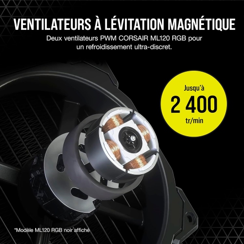 Corsair iCUE H100i Elite Capellix Liquid CPU Cooler - White