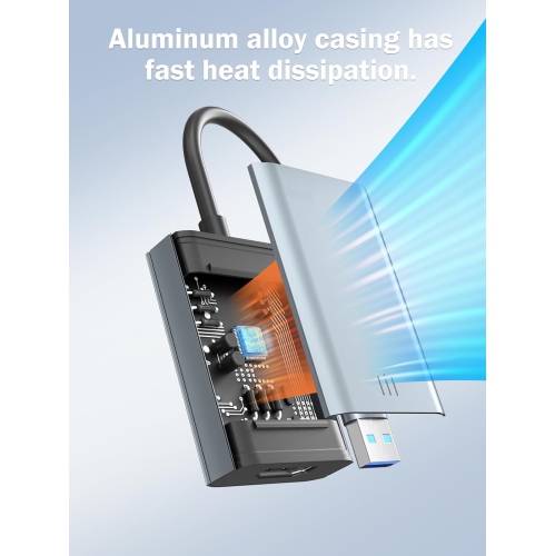 USB A to HDMI Adapter, USB 3.0 to HDMI Converter, Supported Mirror or Extend Mode, HD 1080P USB to HDMI Cable, for MacBook Mac OS 10.15&Windows 10