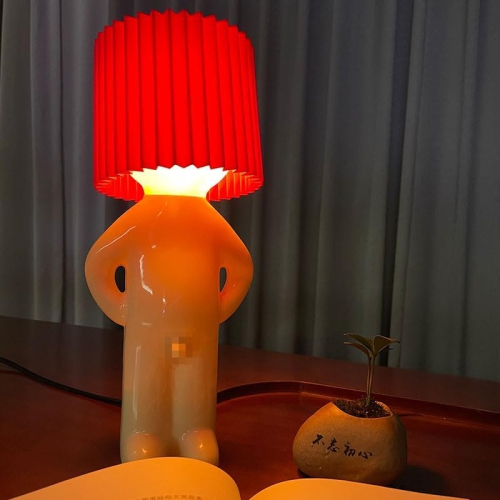 Bedside Desk Table Lamp Men Boyfriend Christmas Valentines Day Gifts for Him/Her Novelty Funny Gag Funny Shy Little Boy Creative Small Night Lights