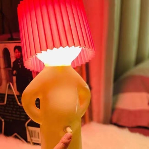 Bedside Desk Table Lamp Men Boyfriend Christmas Valentines Day Gifts for Him/Her Novelty Funny Gag Funny Shy Little Boy Creative Small Night Lights