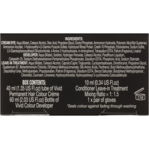 Colorant capillaire permanent infusé de protéines Realistic Vivid Colour de Revlon avec technologie Color Lock, 110 ml cerise noire