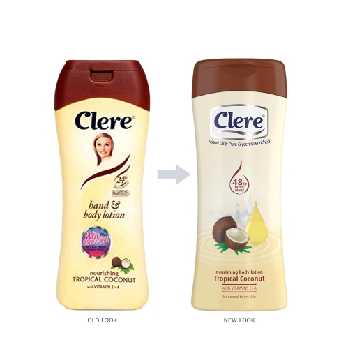 CLERE HAND & BODY LOTION TROPICAL COCONUT 400ML