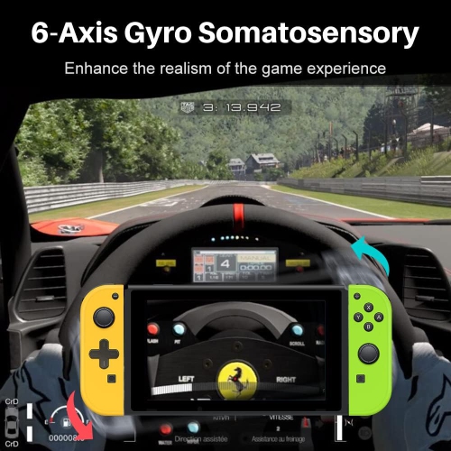 Manette de contrôle à vibration/réveil/mouvement pour Switch de Nintendo avec courroie