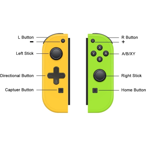 Manette de contrôle à vibration/réveil/mouvement pour Switch de Nintendo avec courroie