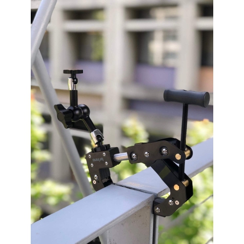Brinno Camera Clamp Plus ACC1000P - Mounting Kit with Arm, Extension Pole and Wrench - Attaches to Flat or Round Objects, 360-Degree Rotating Tripod