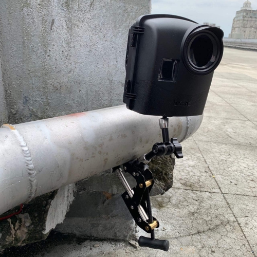 Brinno Camera Clamp Plus ACC1000P - Mounting Kit with Arm, Extension Pole and Wrench - Attaches to Flat or Round Objects, 360-Degree Rotating Tripod