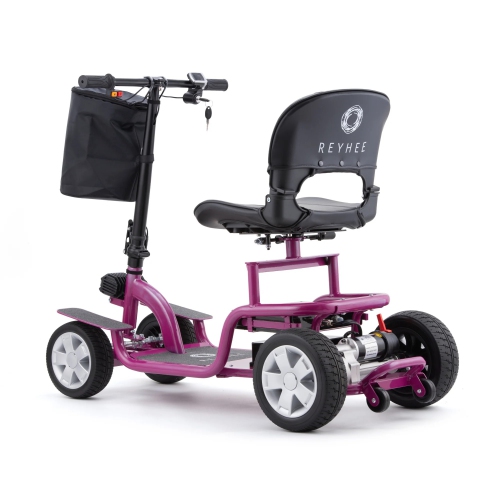 Trottinette électrique REYHEE EXO RF02, moteur 250&nbsp;W, vitesse 7&nbsp;km/h, portée 22,5&nbsp;km, pliable Capacité 136&nbsp;kg, violet
