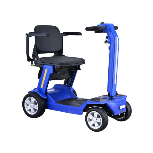 Image 1 of 7.. Reyhee Flex RF01 Electric Folding Mobility Scooter, 300W Motor, 6.4 km/h Speed, 19 km Range, Foldable, 136 kg Capacity, Blue