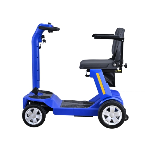Reyhee Flex RF01 Electric Folding Mobility Scooter, 300W Motor, 6.4 km/h Speed, 19 km Range, Foldable, 136 kg Capacity, Blue
