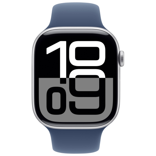 Apple Watch Series 10 (GPS + Cellular) 46mm Silver Aluminum Case with Denim Sport Band - Small/ Medium by APPLE - Open Box condition - Image 2