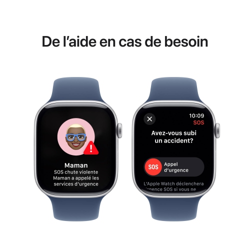 Apple Watch Series 10 (GPS + Cellular) 46mm Silver Aluminum Case with Denim Sport Band - Small/ Medium by APPLE - Open Box condition - Image 10