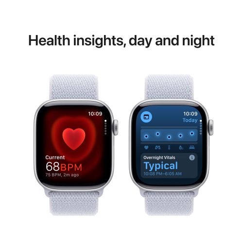 Apple Watch Series 10 (GPS + Cellular) 42mm Silver Aluminum Case with Blue Cloud Sport Loop by APPLE - Open Box condition - Image 7