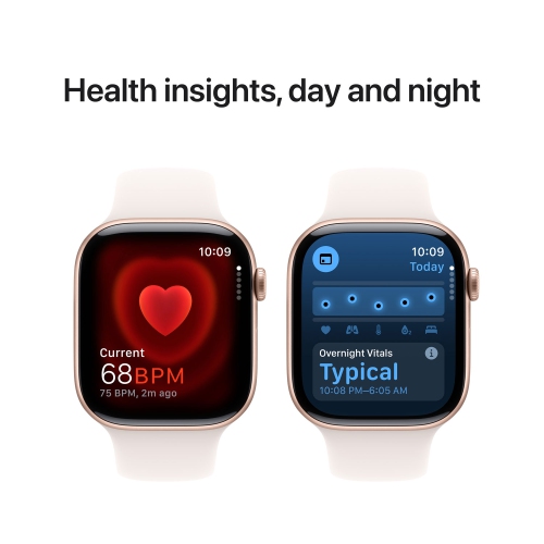 Apple Watch Series 10 (GPS) 46mm Rose Gold Aluminum Case with Light Blush Sport Band - Medium/Large by APPLE - Refurbished condition - Image 7