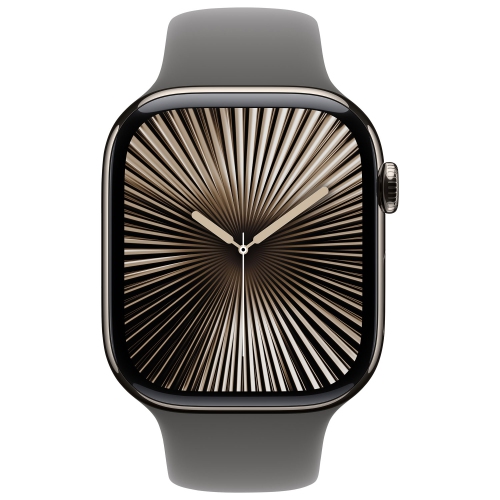 Apple Watch Series 10 (GPS + Cellular) 46mm Natural Titanium Case with Stone Grey Sport Band - Medium/Large by APPLE - Open Box condition - Image 2