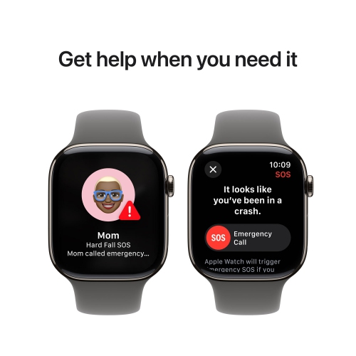 Apple Watch Series 10 (GPS + Cellular) 46mm Natural Titanium Case with Stone Grey Sport Band - Medium/Large by APPLE - Open Box condition - Image 9