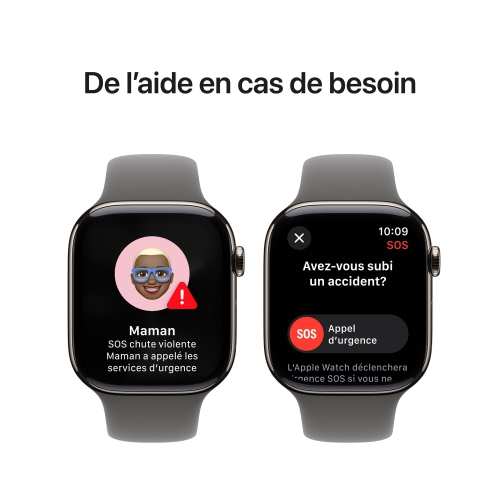 Apple Watch Series 10 (GPS + Cellular) 46mm Natural Titanium Case with Stone Grey Sport Band - Medium/Large by APPLE - Open Box condition - Image 10