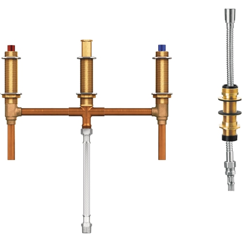 MOEN  9796 Roman Tub With Hand Shower Diverter, Installs On 10-Inch Centers, 1/2-Inch Cc Connection