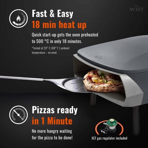 16” Witt Fermo Pizza Oven - Graphite