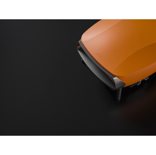 Four à pizza de 16 po à 2 brûleurs Rotante de Witt avec pierre rotative - Orange