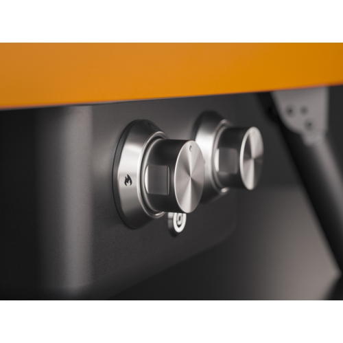 Four à pizza de 16 po à 2 brûleurs Rotante de Witt avec pierre rotative - Orange