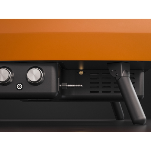 Four à pizza de 16 po à 2 brûleurs Rotante de Witt avec pierre rotative - Orange