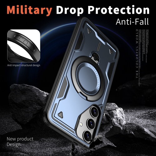 XCRS Defender Case Magsafe Cover, Magnetic Metal Kickstand Ring Holder Shockproof Case for Samsung Galaxy A35 5G