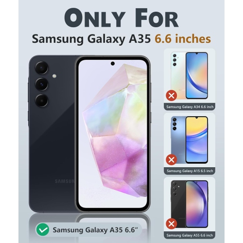 XCRS – Étui Defender avec MagSafe, support magnétique en métal pour anneau antichoc pour Samsung Galaxy A35 5G