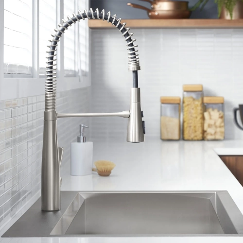 Brand New Kohler Semiprofessional Kitchen Faucet Vibrant Stainless Steel