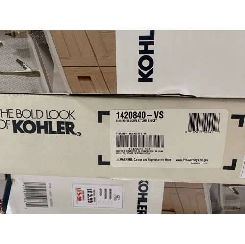 Nouveau robinet de cuisine semi-professionnel Kohler Vibrant en acier inoxydable
