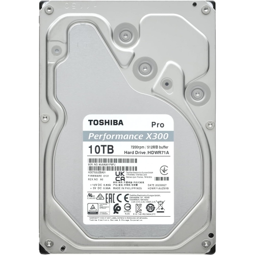 Disque dur interne X300 PRO 10&nbsp;To de 3,5&nbsp;po de Toshiba – Charge de travail maximale 300&nbsp;To/an CMR SATA 6&nbsp;Gb/s 7200&nbsp;tr/min