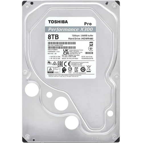 Disque dur interne X300 PRO 8&nbsp;To de 3,5&nbsp;po de Toshiba – Charge de travail maximale 300&nbsp;To/an CMR SATA 6&nbsp;Gb/s 7200&nbsp;tr/min