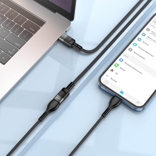 [4 pi/1,2&nbsp;m] Câble de rallonge 3&nbsp;A USB-C mâle vers USB-C femelle pour transmission de données, noir
