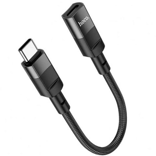 [10&nbsp;cm] Câble de recharge adaptateur USB-C mâle vers Lightning femelle, noir