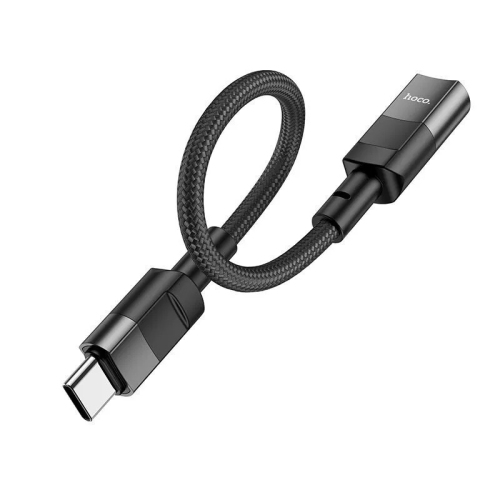[10&nbsp;cm] Câble de recharge adaptateur USB-C mâle vers Lightning femelle, noir