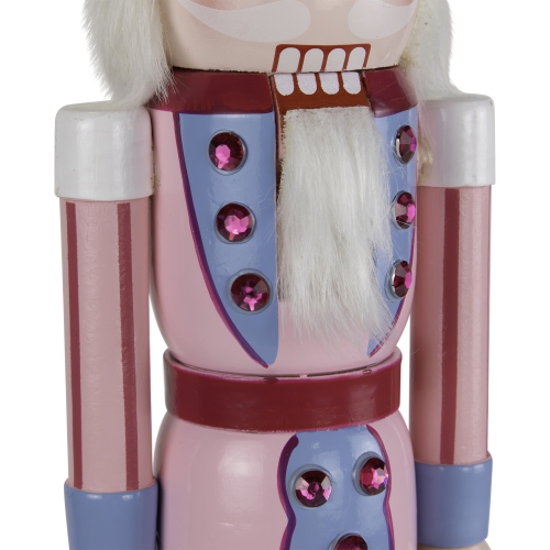 Cake King Nutcracker Christmas Figure - 15" - Pink and Blue