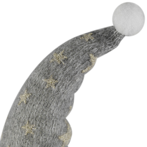 Gnome with Knitted Star Pattern Hat Christmas Figure - 17"