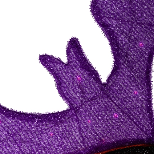 Décoration d'Halloween «&nbsp;BOO&nbsp;» illuminée, 4,5 pi, lumières à DEL blanc chaud